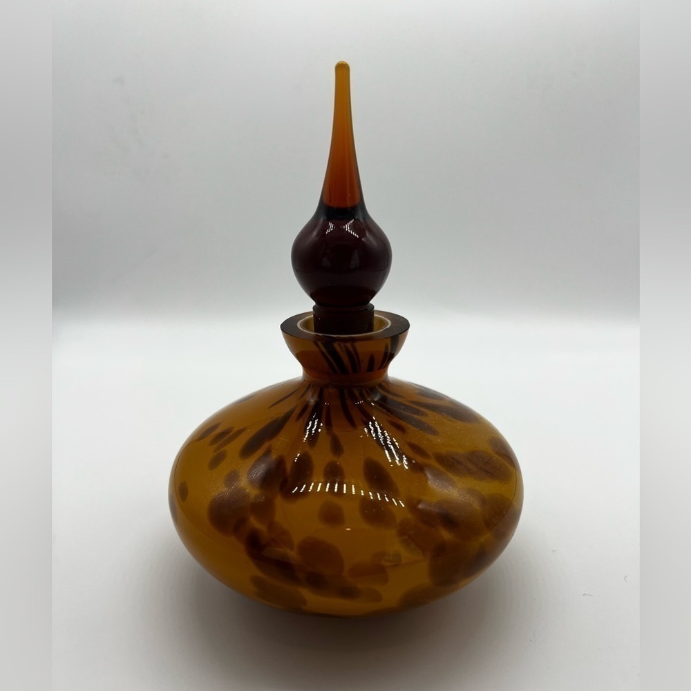 Set of TWO - Glass Art Parfum Bottles